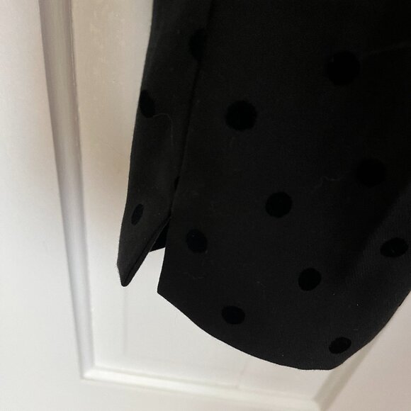 Talbots Hampshire Ankle Women's Slacks 6P black with black polka dots - Picture 5 of 10